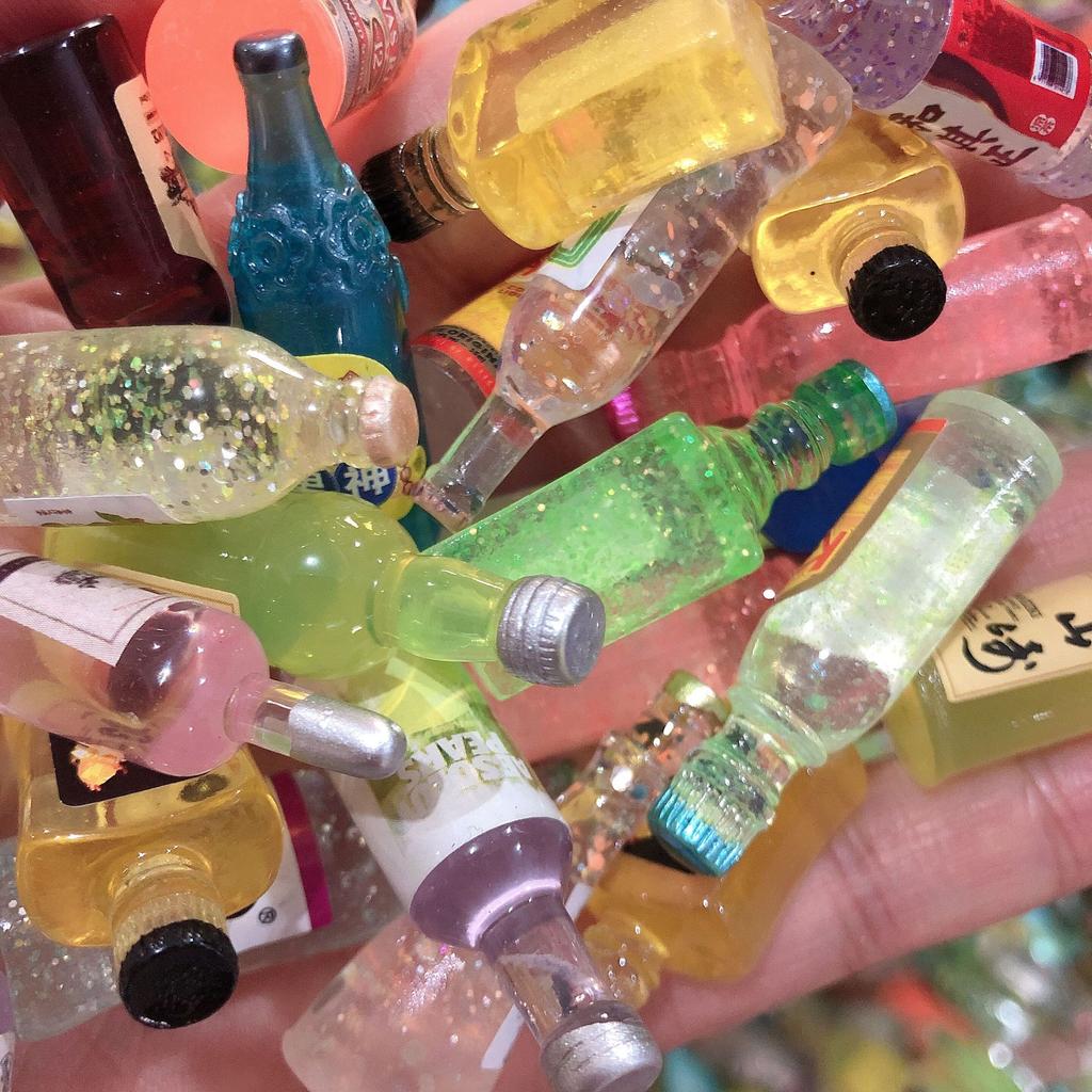 Play House Food Toys, Simulation Molds, Mini Food Games, Wine Bottles, Beverages, Children'S Play Models, 15 Packs