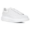 Alexander Mcqueen Oversized Top Grain Cow Leather Low Top Stylish Skateboarding Shoes Women's White 621055W4NS19000
