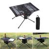 Portable Aluminium Alloy Camping Table Lightweight Outdoor Folding Garden Table with Cups Holder For Picnics Hiking BBQ