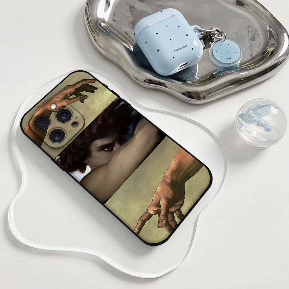 Painting The Fallen Angel A-Alexandre Phone Case For Iphone 17 16 15 11 13 14 Pro Max X Xr Xs Max 12mini Black Shell Cover Case