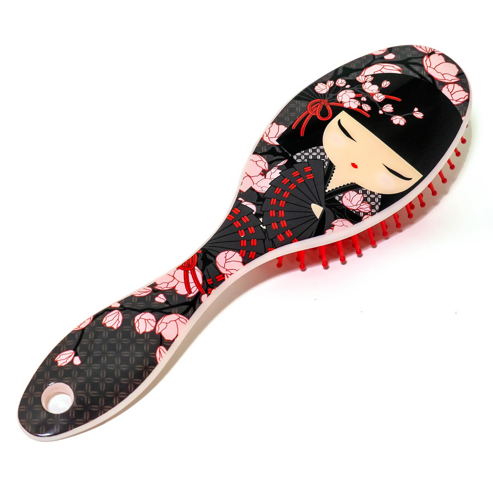 

Kimmidoll MICHIKO Расческа-щетка для волос Массажер для кожи головы Дизайн традиционной куклы Кокеси