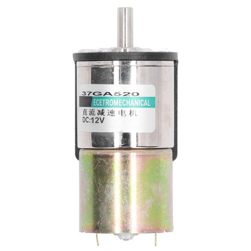 DC Worm Gear Motor Micro Brushed Self Locking Aluminum Alloy Industrial Electric Motor 12V 10W with Holder