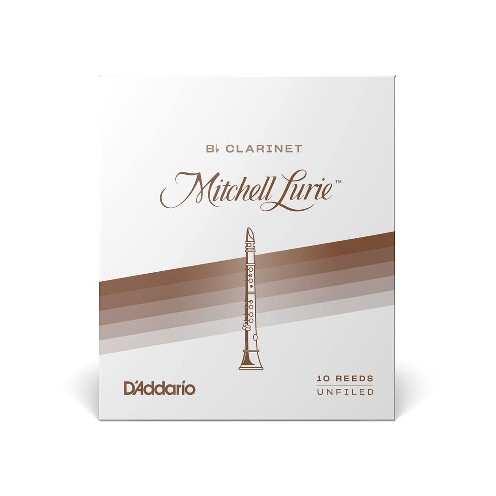 D'Addario WoodWinds D'Addario Mitchell Lurie Reeds for Bb Clarinet, RML10BCL350 [Hardness: 3.5], Pack of 10
