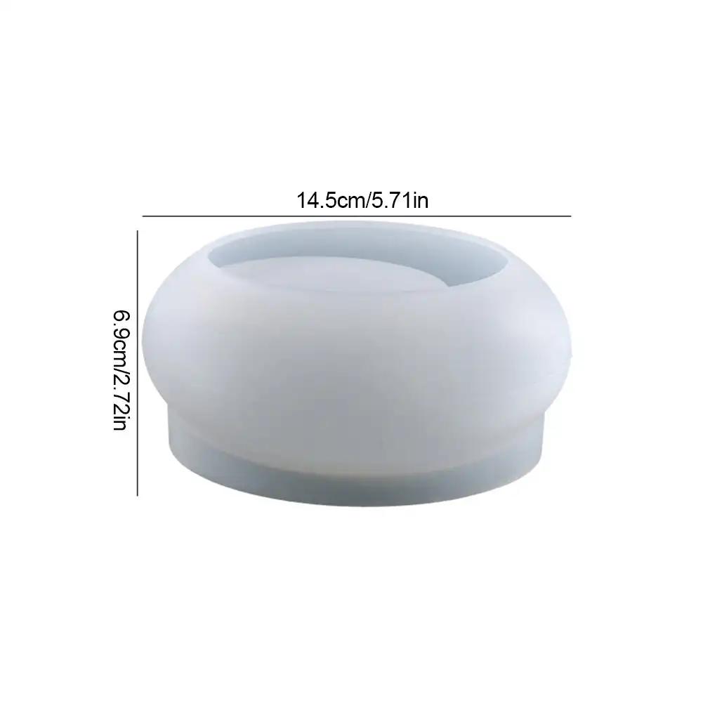 

Овальная форма камня 3D силиконовая форма эпоксидная смола подсвечник форма круглая овальная форма свеча настольные украшения гипсовая форма