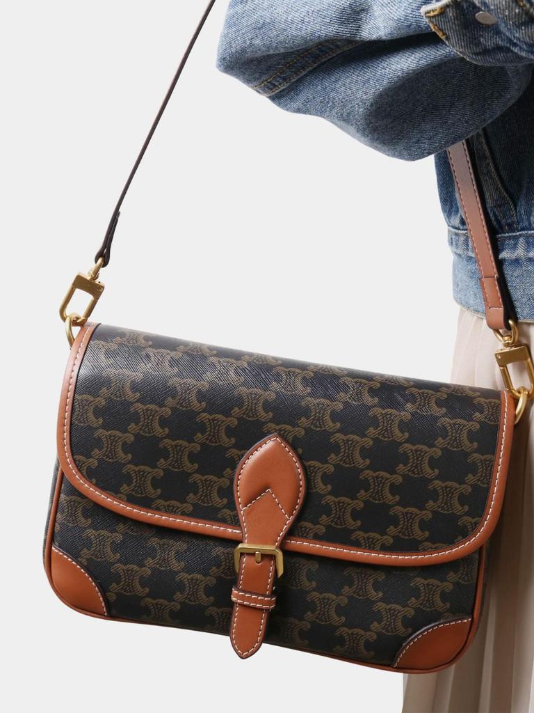 Women's Arc de Triomphe Leather Underarm Baguette Bag - Pre-owned 2025 Model