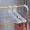 10pcs- Non Marking Clothes Hangers for Home Use Non Slip Drying Hangers Metal Thick Clothes Hangers Storage Bedrooms Wardrobes