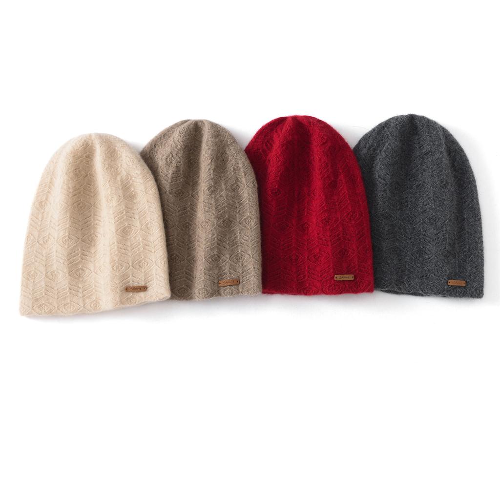 Pure Cashmere Hat Autumn and Winter New Men's and Women's Fashionable Versatile Soft Knitted Wool Corn Hat