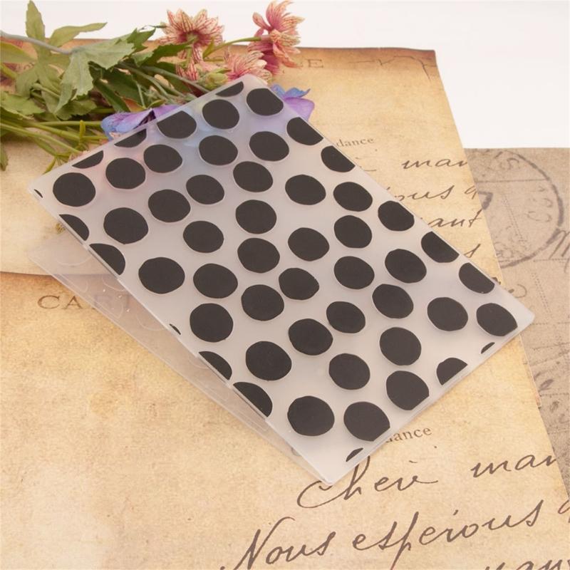 Embossing Folder Grid Dot Stencils for Card Making DIY Scrapbooking Album Paper