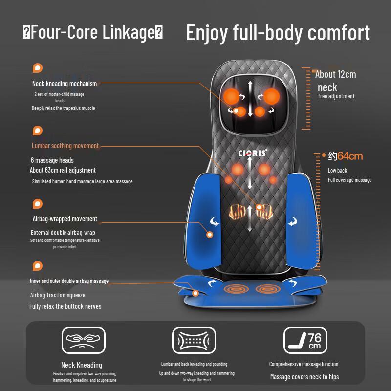 

CLORIS Full Body Kneading Massage Cushion