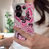 Coole Mädchen Schmetterling Malerei Hülle Für Xiaomi 14T 13T 11T Pro Funda Redmi Note 14 13 12 11 Pro 5G 4G Lederstruktur Silikonabdeckung