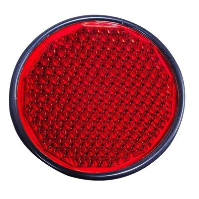 Round Reflex Reflector Set – Metal Body with PMMA Lens | Universal Fit for Tractors, Cars, Bikes, Trucks, Trailers, Boats , Tractor (Set of 2)