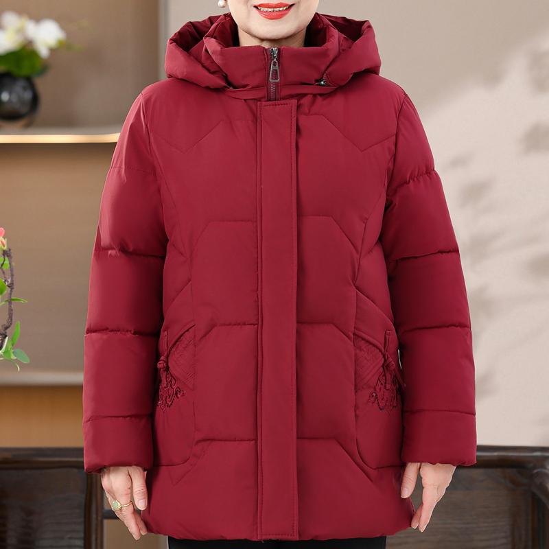 

Большие размеры 2XL-7XL зимние куртки женские парки с капюшоном элегантные толстые теплые женские верхние одежды среднего возраста зимние пальто 7XL красный