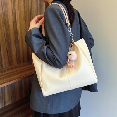 Simple Casual Large-capacity Bag 2025 Autumn New Fashion Niche Design Class Shoulder Commuter Tote Bag