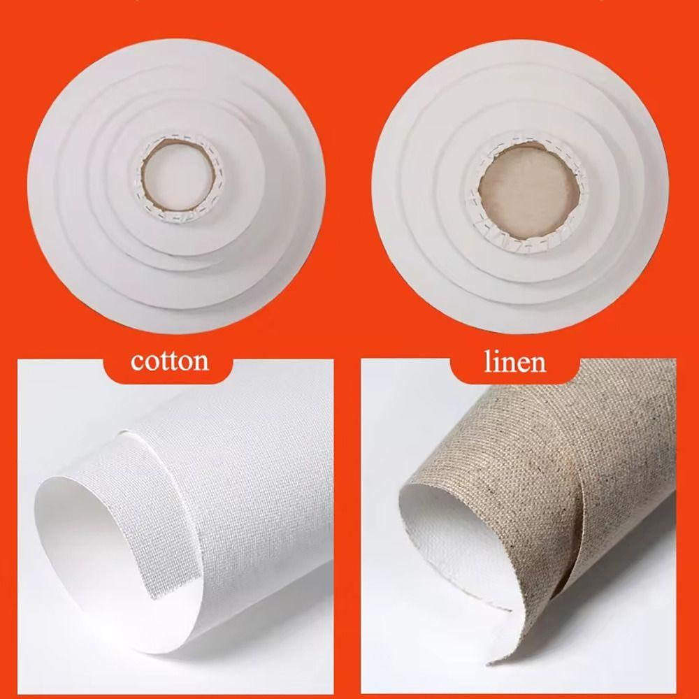 1Pcs Pure Cotton Drawing Panels Blank Painting Boards Durable Round Painting Canvas