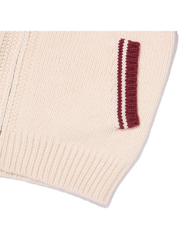 KIRSH Cowichan Loose Fit Knit Zip-Up [Dark Red]