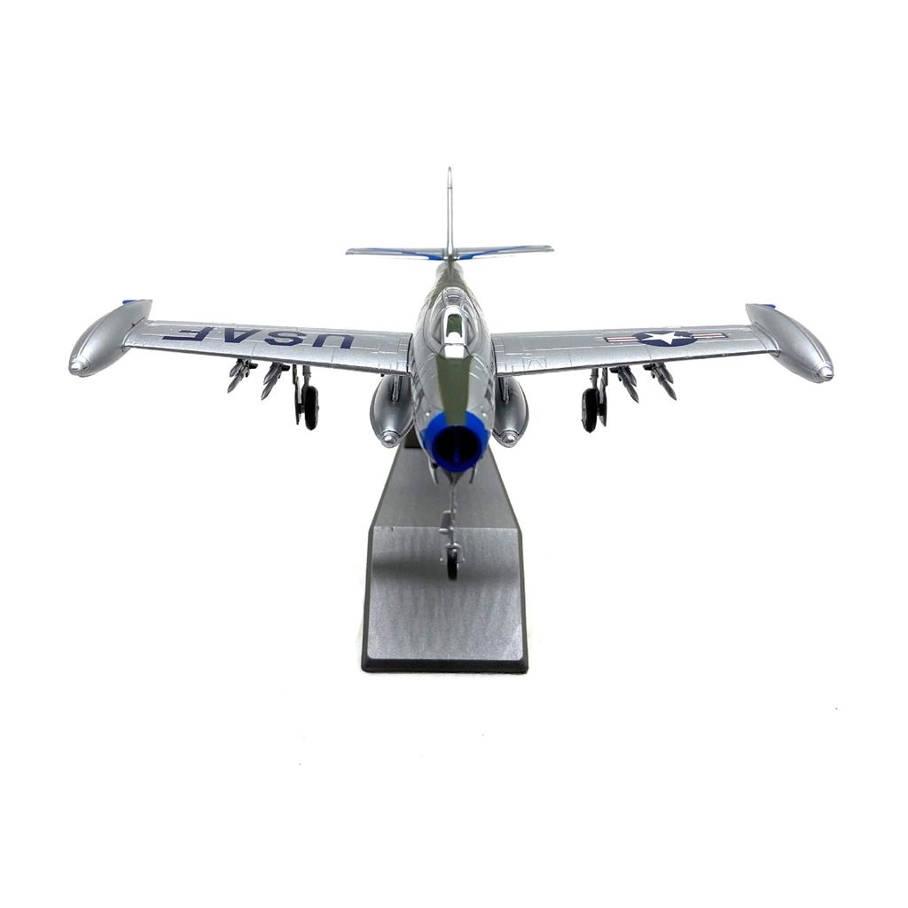 1/72 Scale Aircraft F-84 Thunderjet Fighter Military Model Airplane Replica Alloy Material Collected Aviation Gift Souvenir Plan