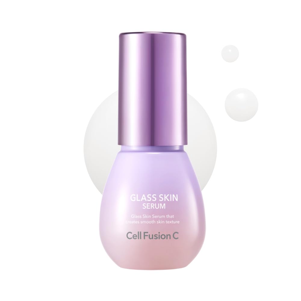 Cell Fusion C Glass Skin Serum 30ml Peach Dewy Skin Makeup Tone-Up [Glass-like Skin, Tone-Up, Care, Base, Serum, Hypoallergenic]