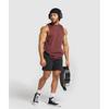 Gymshark Premium Lifting Drop Arm Tank Burgundy Brown A5a4w Rbqv