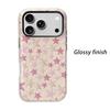 Shimmering Pink Glitter Star Sparkly Pattern Protective Shockproof Film Aesthetic Bumper Phone Case Cover For iPhone 13 14 15 16 17 Pro Max Plus