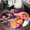 1pc KPop Demon Hunters22 Design Printed Area Round Carpet for Bedroom Living Room Home Decor Rugs Mat Non Slip Mat Rug for Bedside