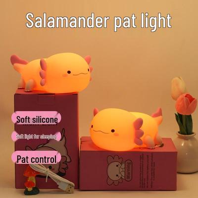 Axolotl Night Light - USB Rechargeable Sleep Lamp & Gift