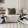 Cotton-linen Pillowcase Black Border Decorative Pillow Cover Retro Cushion Cover  Home Decoration