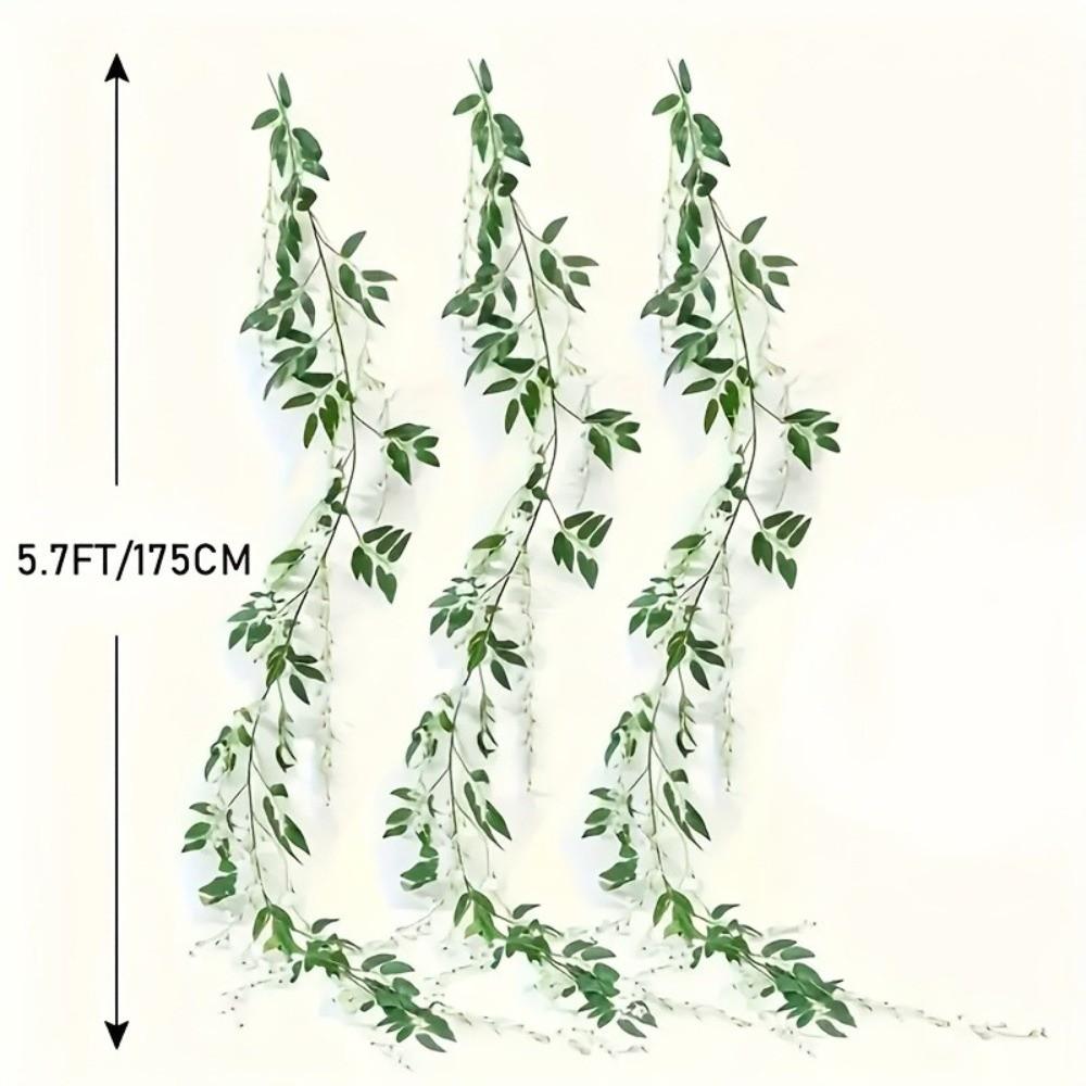 Single Branch Wisteria Wreath 1 Strip/15 Flowers Vine Plants Strips For Wedding Arches