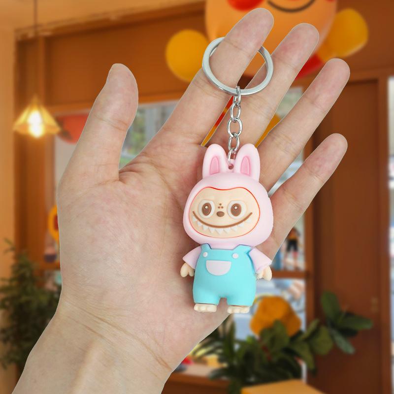 Cartoon Sheep Keychain Cute Sheep Doll Schoolbag Car Key Chain Pendant