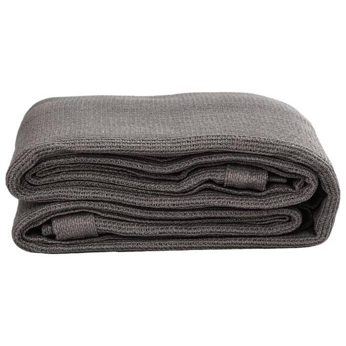 Tapis de tente - vidaXL - 250 x 400 cm - Gris - Imperméable - Fixation pratique