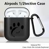 Case For Airpods 3 4 Pro2 Pro3 2 1 Pro Earphone Cases Cover Cute Footprint Kitten Dog