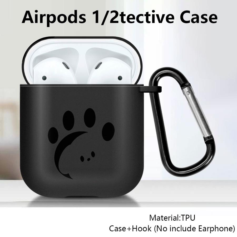 Case For Airpods 3 4 Pro2 Pro3 2 1 Pro Earphone Cases Cover Cute Footprint Kitten Dog