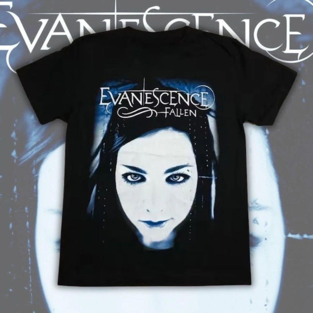 

Evanescence Amy Lee Autograph Band Logo Graphic Print TShirt Unisex Women Fashion ONeck Cotton Casual Tee Top 2026 New Summer L