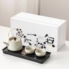 Kung Fu Tea Set Home One Pot Two Cups Tea Plate Small Ceramic Teapot Teacups Hotel Personal Small Sets Traveling