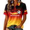 Women's Short Sleeve Polo Shirt Casual Breathable Lightweight Fabric Printed Design Summer Top for Outdoor Activities and Sports