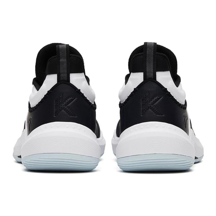 Anta KT Team Cushioning Slip Resistant Abrasion Resistant Low top Basketball Shoes Men's Black White 112331612-2