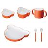 Tak KIDS DISH Gift Box Cutlery Bear Orange / Tak Kids Dish Dishwasher Safe (Orange) Children's Tableware JTN-1011-OR