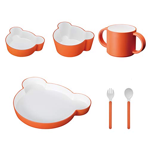 tak KIDS DISH Gift Box Cutlery Bear Orange / tak Kids Dish Dishwasher Safe (Orange) Children s Tableware JTN-1011-OR