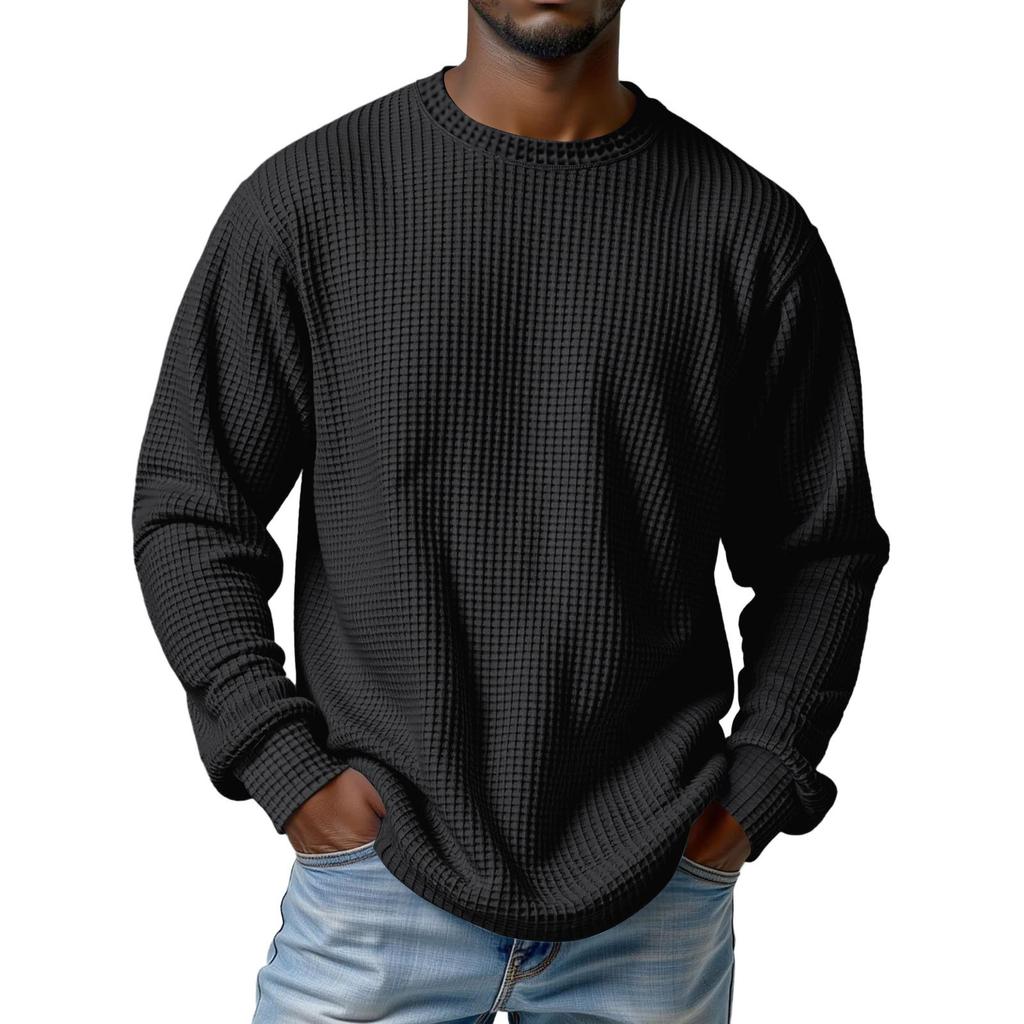 Men's Knit Casual Collar Pullover , Long Sleeve Daily Wear