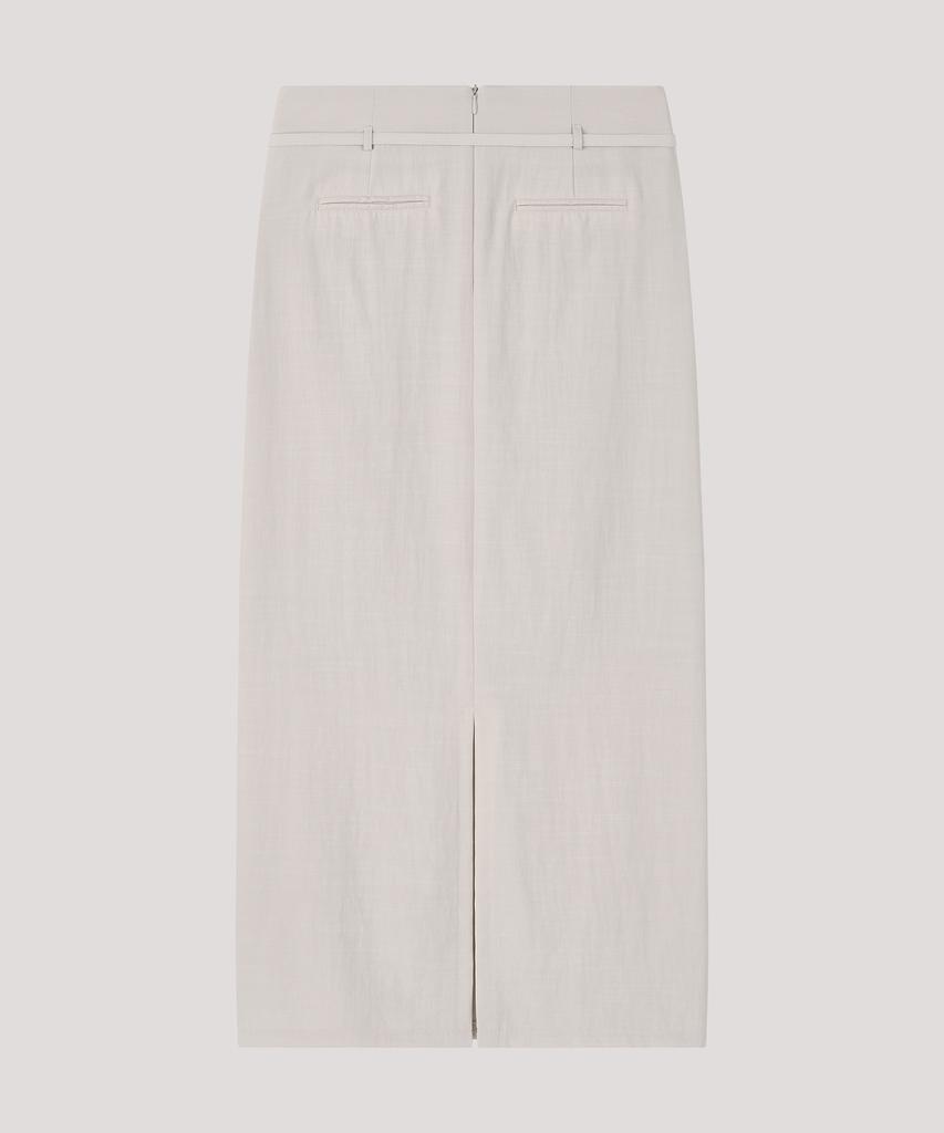 Deolil Belt Long Skirt_Beige