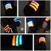 2Pcs LED Light Luminous Armband Bracelet Night Reflective Safety Belt Outdoor Sports Night Running Cycling Leg Arm Band Unisex