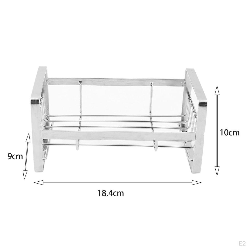 Sink Storage Organizer Kitchen Soap Dispenser 304 Stainless Steel Dish Cloth Hanger