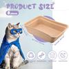 8-Piece Disposable Cat Litter Boxes, Portable 2-in-1 for Cats, Hamsters, Guinea Pigs & Small Pets, 16.7 X 12.8 X 4.1 Inch