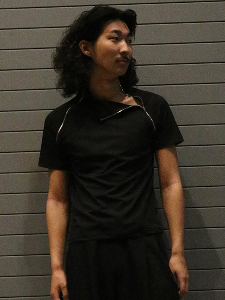 GOZER Zipper T-Shirt_Black
