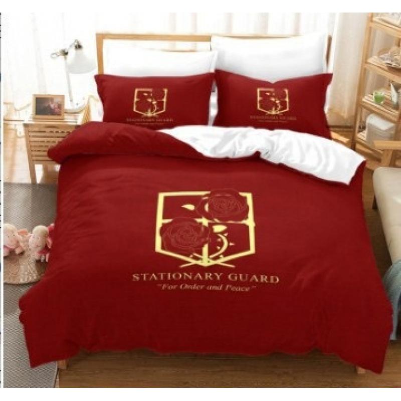 Bedding Kit, Attack Giant Series Size Three-Piece Quilt Cover