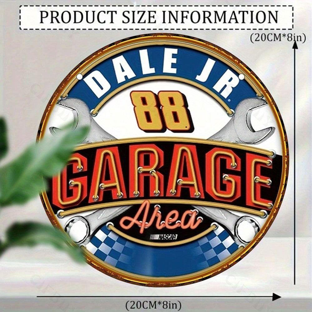 Handmade Metal Tin Art Painting 20x20cm Home Wall Decor