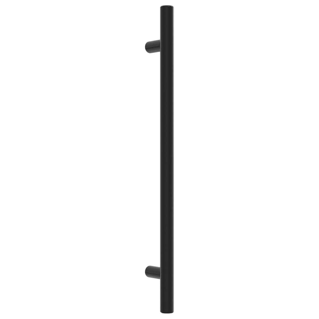 Furniture Handles 10 Pcs Black 192 Mm Stainless Steel