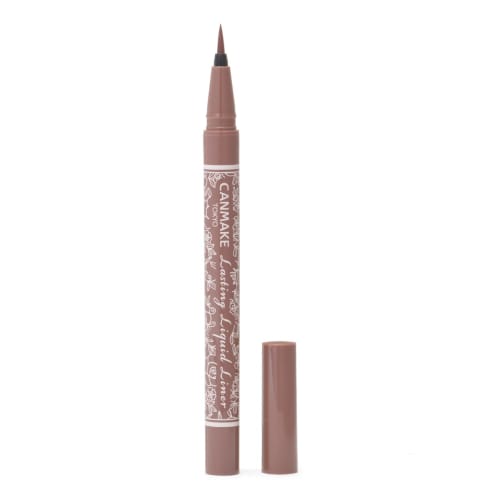 Canmake Lasting Liquid Liner 08 Brown Maronge 0.5ml Liquid Eyeliner Extra Fine Brush Quick Dry Hot Water Off