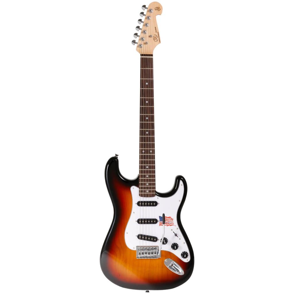 SX (SX) ST Type Electric Guitar, Alder Body, Rosewood Fingerboard, SST/ALDER/R/3TS