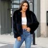 Women's Long Sleeve Cropped Faux Fur Jacket Fluffy Short Coat Open Front Cardigan Casual Warm Winter Outerwear Cozy Fuzzy Jackets Outfits for Women