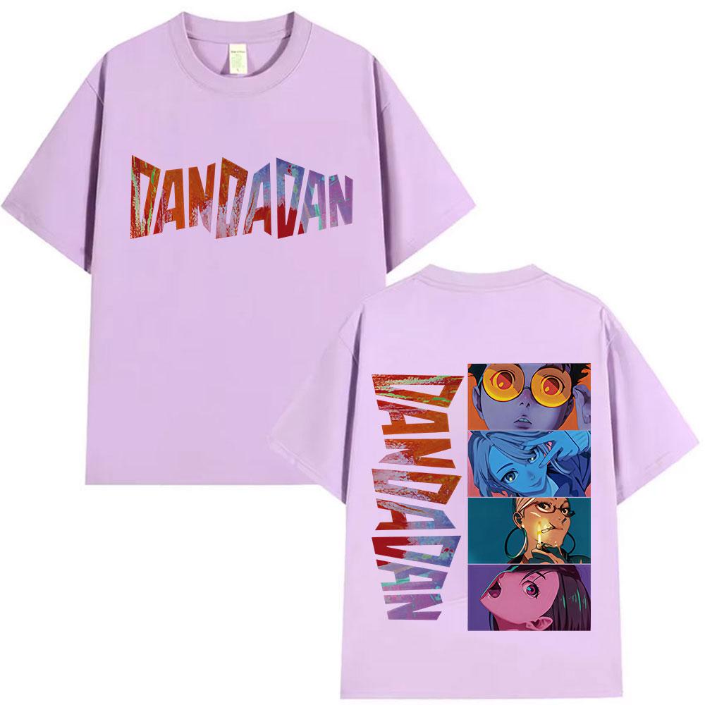 Anime Dandadan Graphic Print Tshirt Men Women Retro ONeck Short Sleeve T Shirt Fashion Harajuku 100 Cotton Tshirt Streetwear